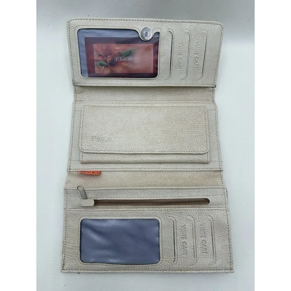 PELK Boho Fabric Women's Wallet Turkish Carpet Design NWOT